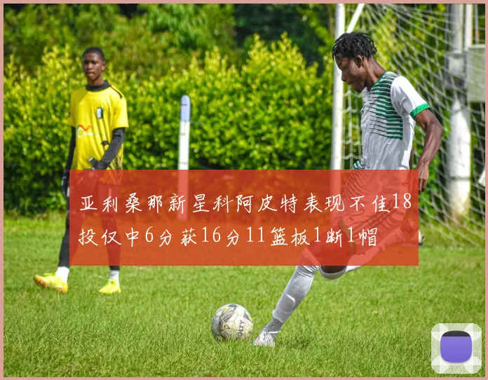 亚利桑那新星科阿皮特表现不佳18投仅中6分获16分11篮板1断1帽